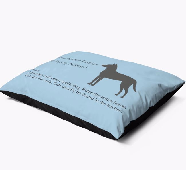 'Definition' - Personalised {breedFullName} Dog Bed